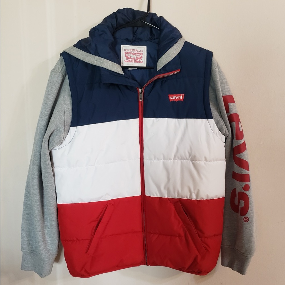 Levi's Kids Colorblock Jacket - Red, White, and Blue